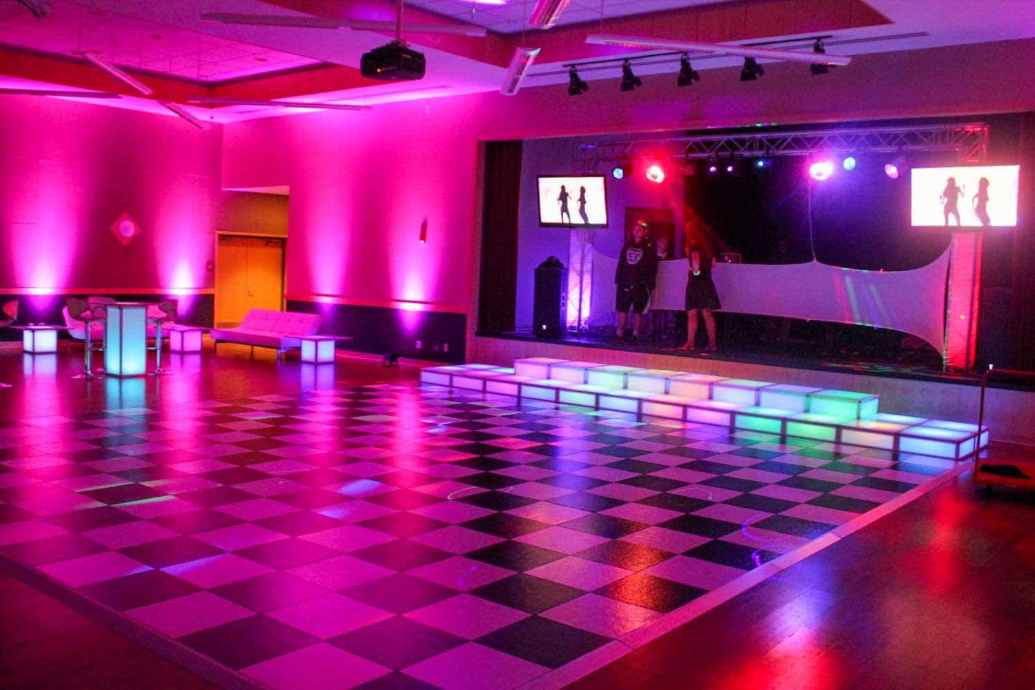 Black and White Dance Floor Rental (Checkerboard)