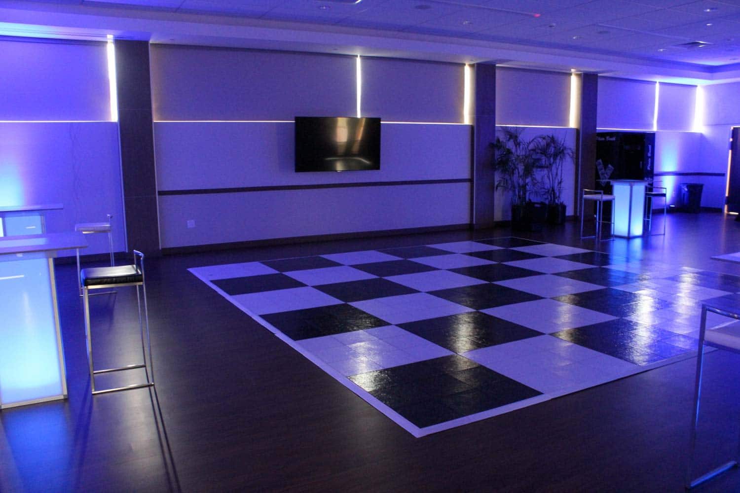 Black and White Dance Floor Rental (Checkerboard)