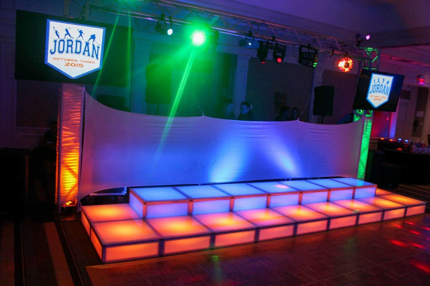 Light Up Stage Rentals in NY, CT, MA & RI